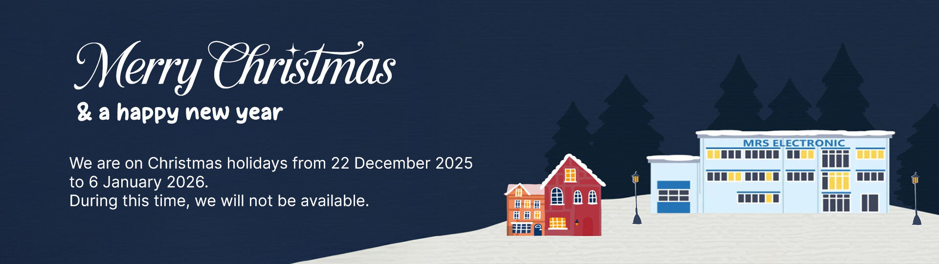 Christmas and information about closing days