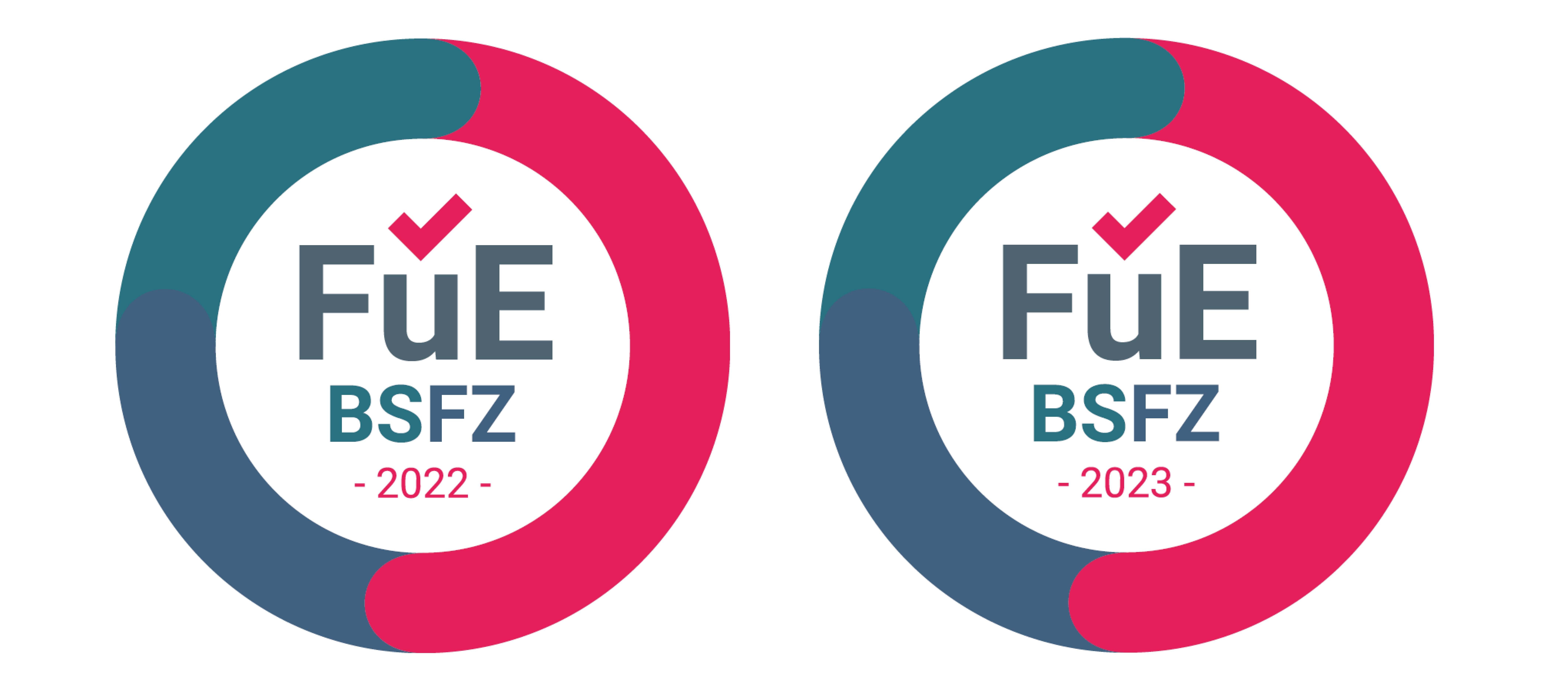 BSFZ-Siegel 2022 und 2023 BSFZ-Siegel 2022 und 2023