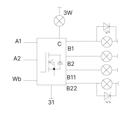 LED Blinkgeber elektronisch 12V 1-50W