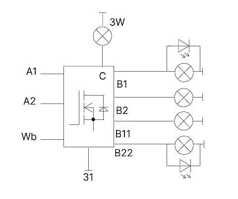 LED Blinkgeber elektronisch 12V 1-50W