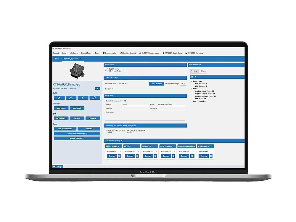 Applics Studio programming tool