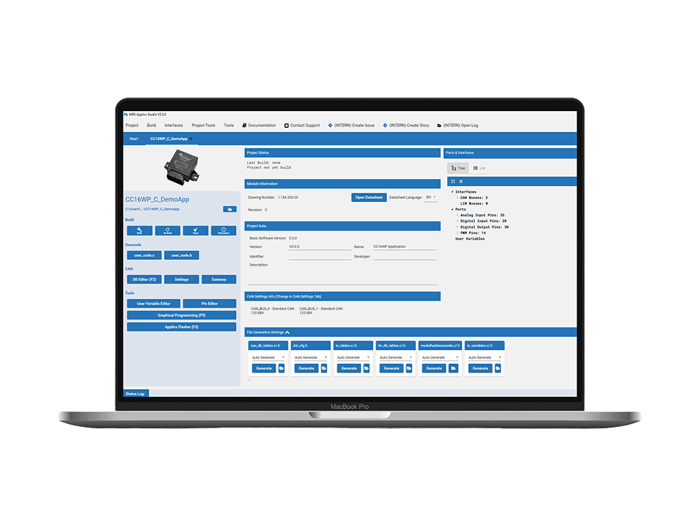 Programmiertool Applics Studio